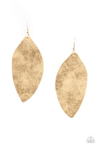 Serenely Smattered - Gold Earring