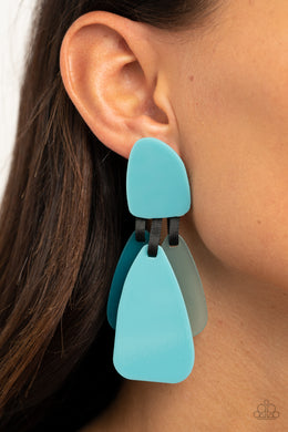 All FAUX One - Blue Earring 2833E