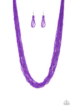 Load image into Gallery viewer, Congo Colanda - Purple  Necklace 1158N