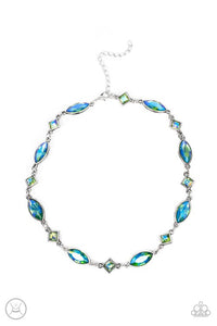 Prismatic Reinforcements - Green Necklace 1463n