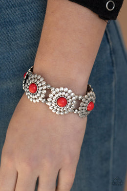 Bountiful Blossoms - Red Bracelet 1616B