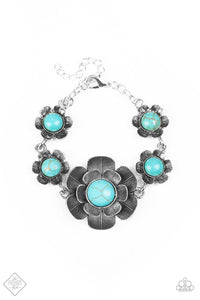 Bountiful Badlands & Badlands Blossoms- Blue Necklace & Bracelet Set 1190S