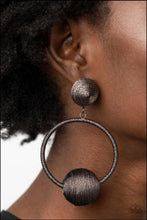 Load image into Gallery viewer, Social Sphere - Silver Earring