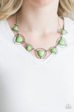 Load image into Gallery viewer, Make A Point - Green Necklace 1097N