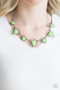 Make A Point - Green Necklace 1097N