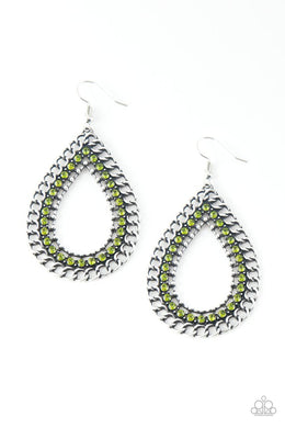 Mechanical Marvel - Green Earring 2639E