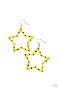 Confetti Craze - Yellow Earring 2919e